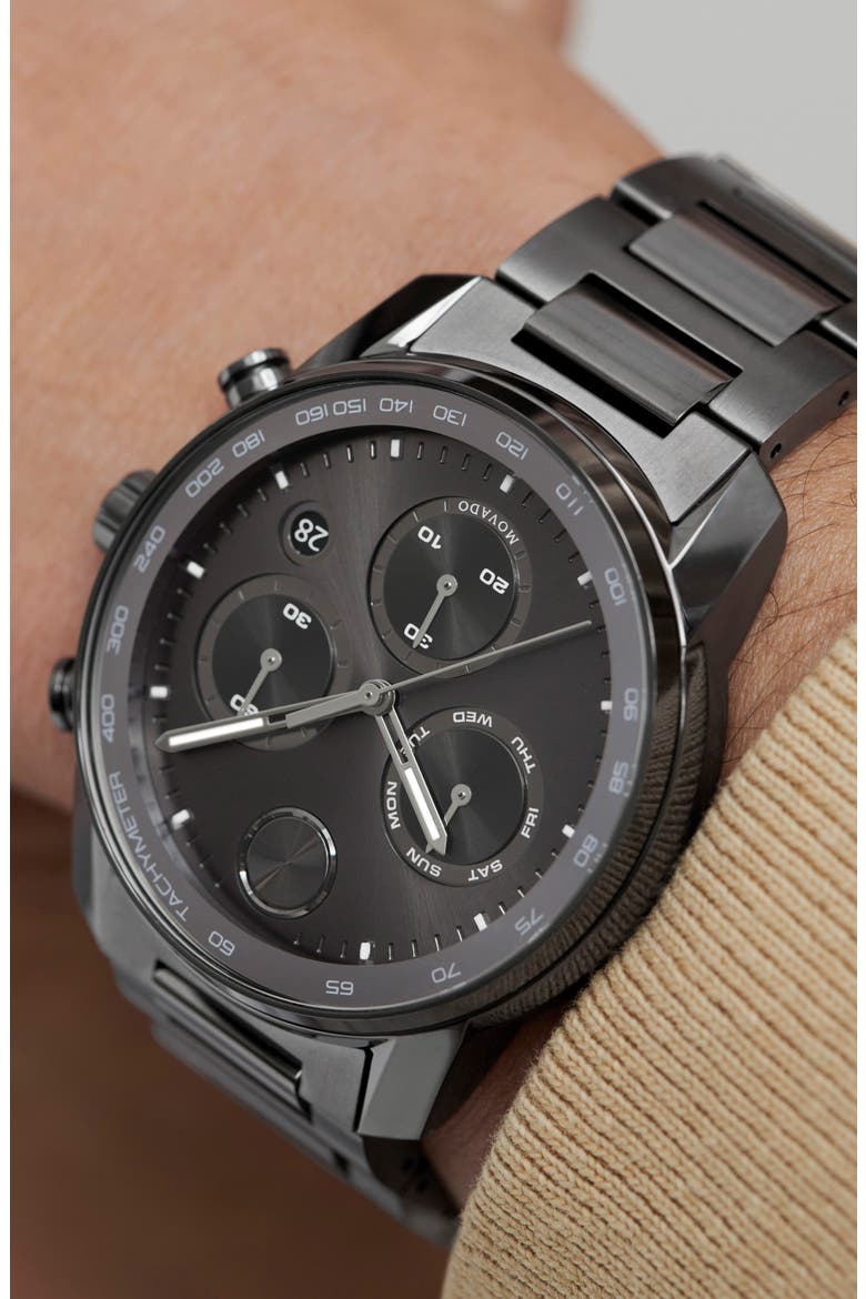 Bold Verso Chronograph Bracelet Watch, 44mm, Alternate, color, GRAY DIAL