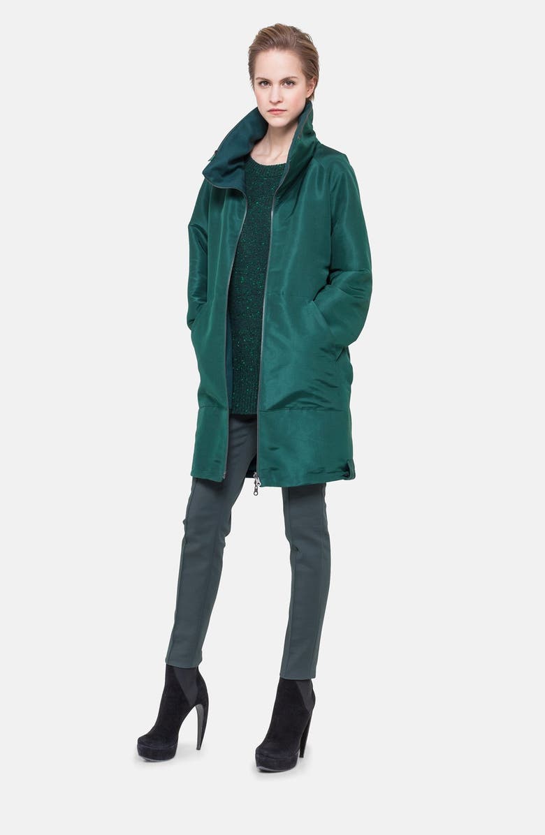 Akris Reversible Silk & Cashmere Parka, Main, color,