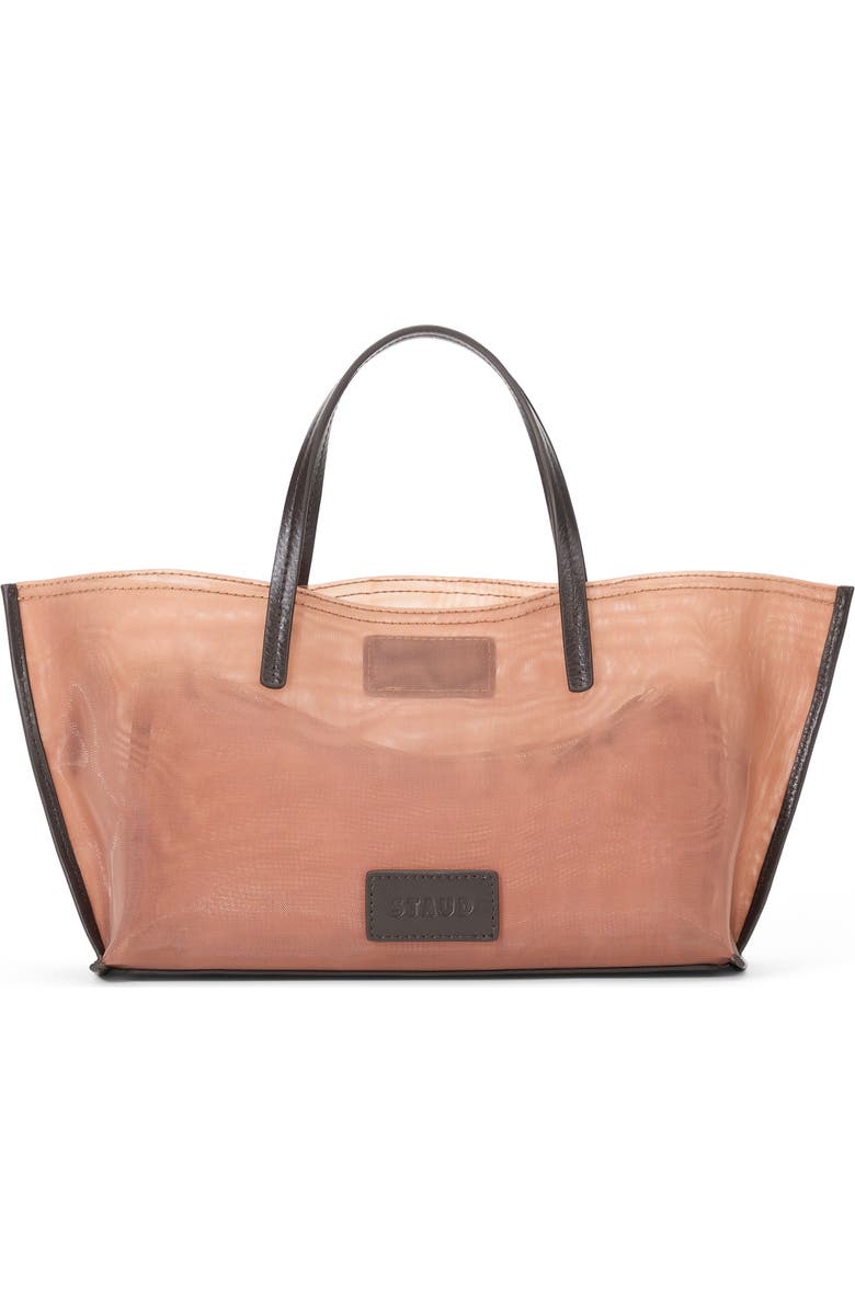 STAUD Mini Christos Mesh Tote, Alternate, color, Camel