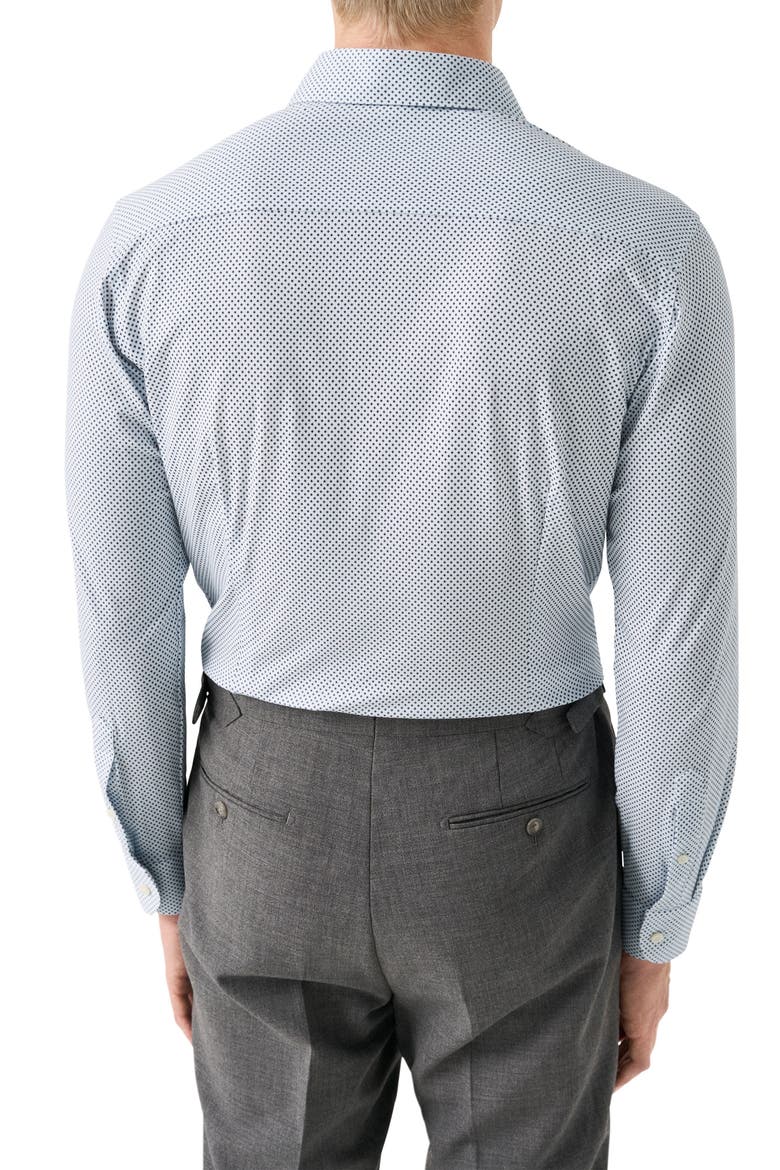 Slim Fit Medallion 4Flex Fit Stretch Jersey Dress Shirt, Alternate, color, MEDIUM BLUE