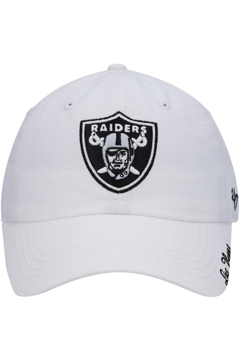 Women's '47 White Las Vegas Raiders Miata Clean Up Primary Adjustable Hat, Alternate, color, WHITE