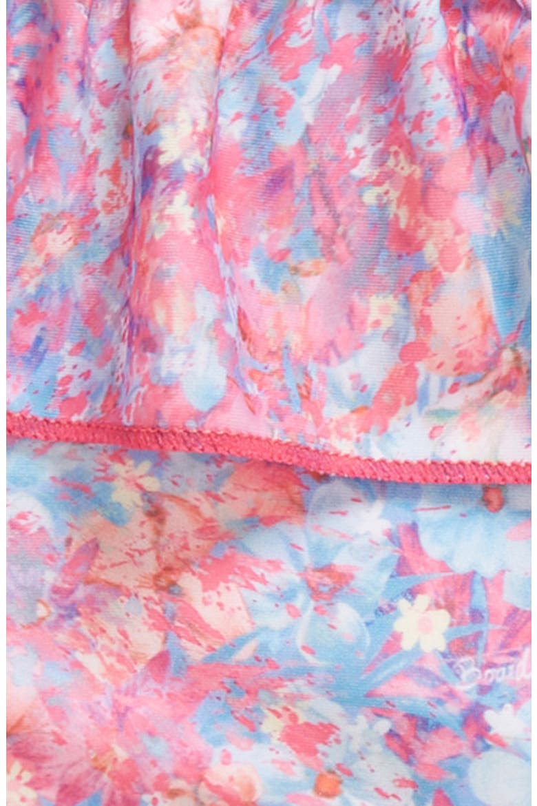 Kids' Ditzy Ruffle Two-Piece Swimsuit, Alternate, color, PINK MULTI