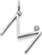 Monica Vinader Lab Grown Diamond Initial Pendant