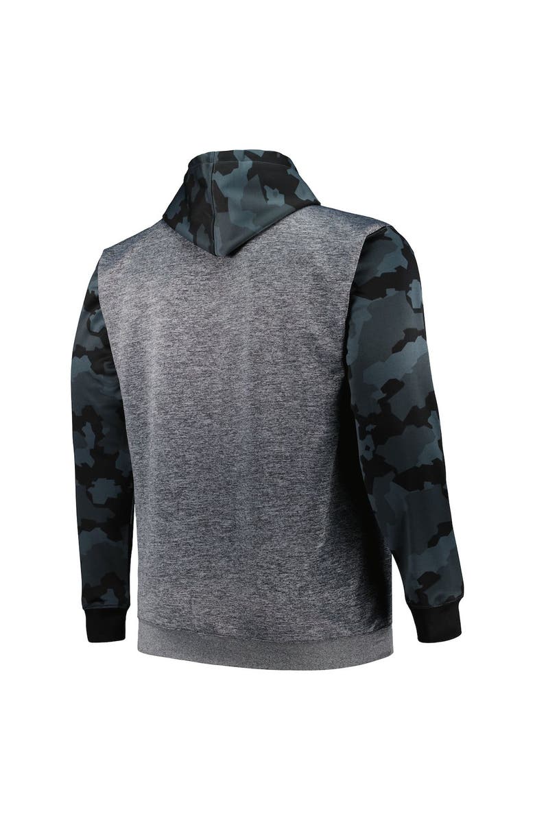 FANATICS Men's Fanatics Branded Heather Charcoal Carolina Panthers Big & Tall Camo Pullover Hoodie, Alternate, color, Heather Charcoal
