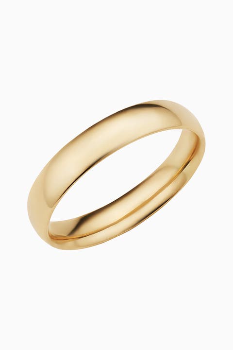 Mens Forever Band Bold Ring in 14K Gold