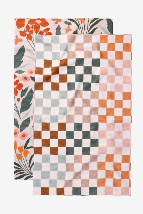 Geometry Kitchen Tea Towel Set In Multi