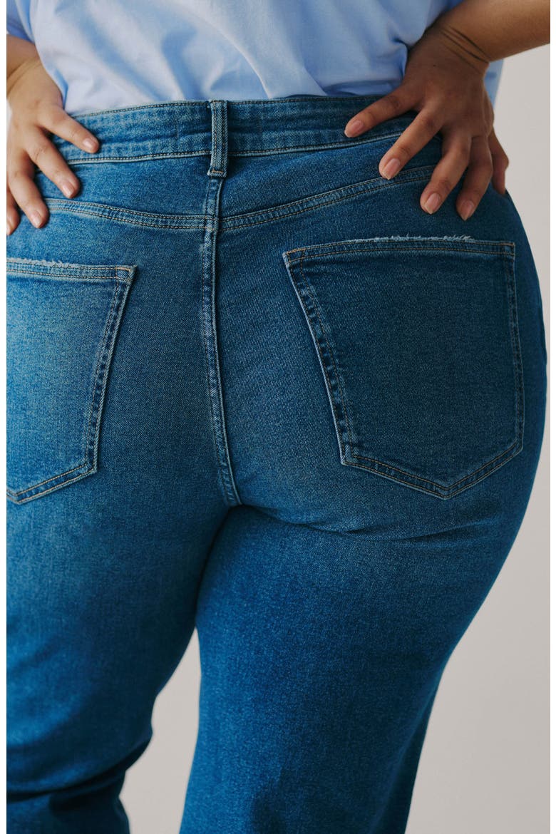 SAT '90s High Waist Relaxed Straight Leg Jeans, Alternate, color, AUTHENTIC BLUES