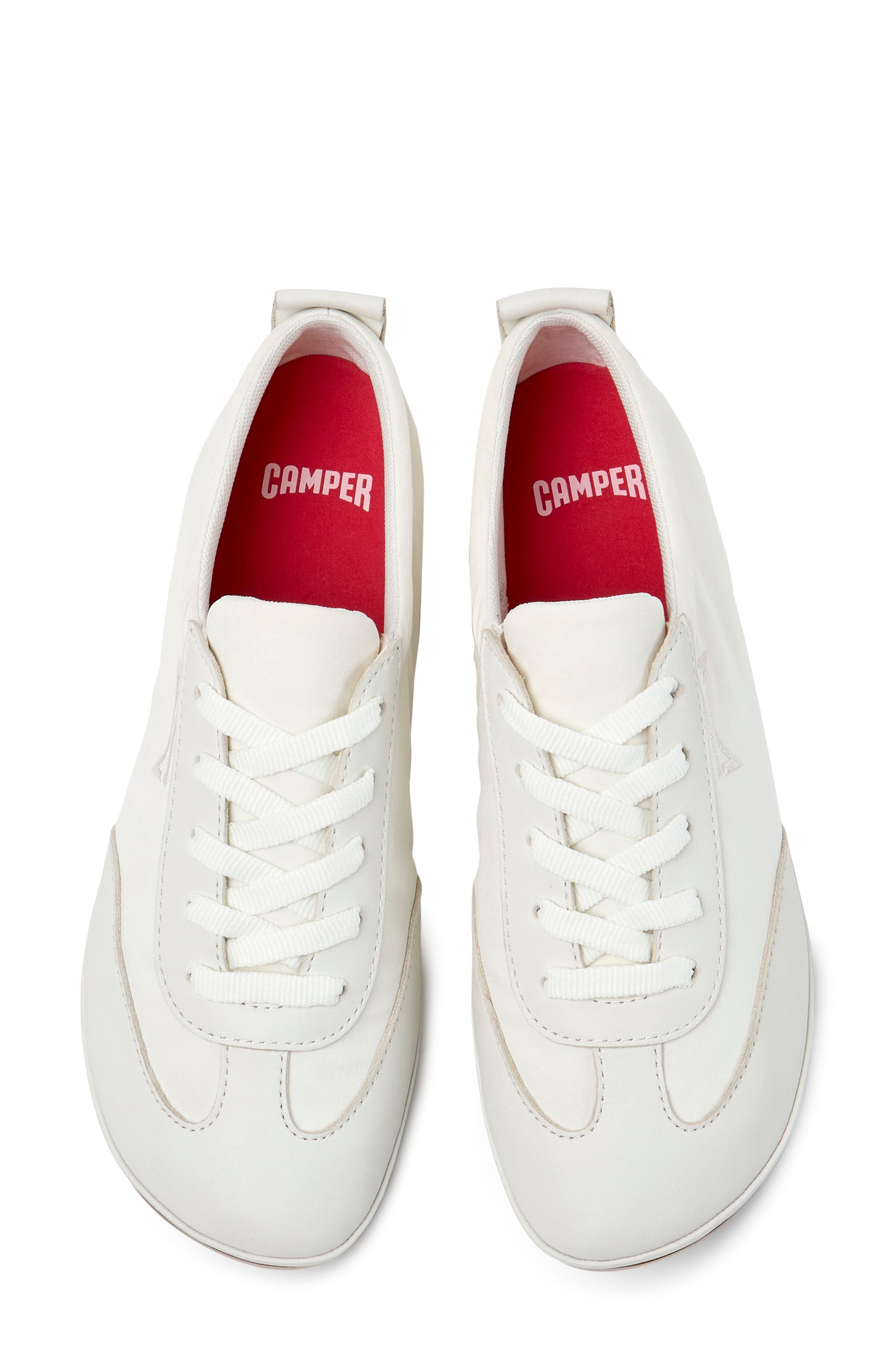 Right Nina Sneaker, Alternate, color, WHITE NATURAL