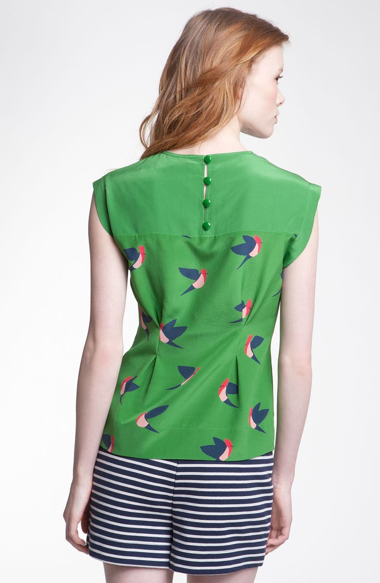 MARC BY MARC JACOBS 'Finch Flight' Print Silk Top, Alternate, color,