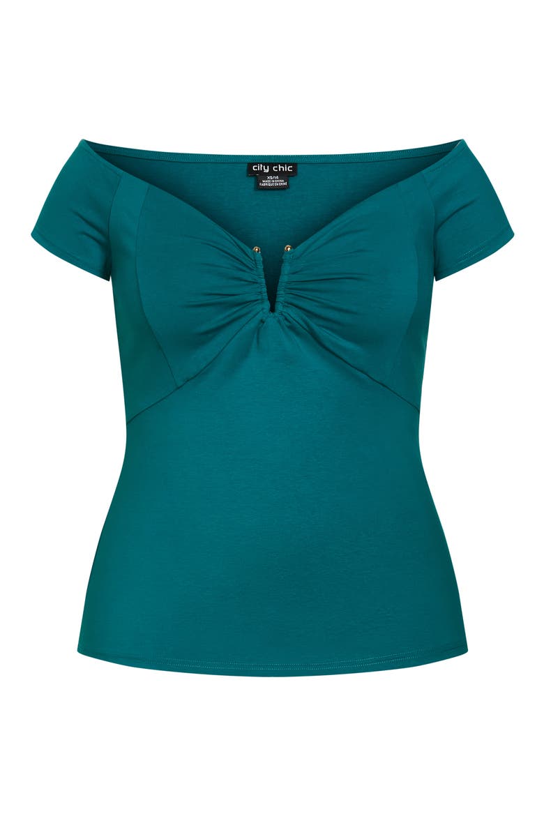 Island Off the Shoulder Knit Top, Alternate, color, BLUE