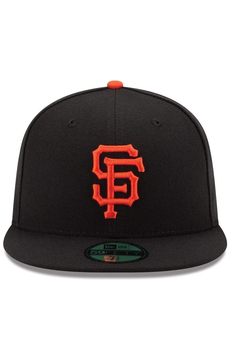 New Era Men's New Era Black San Francisco Giants Game Authentic Collection On-Field 59FIFTY Fitted Hat, Alternate, color, Black