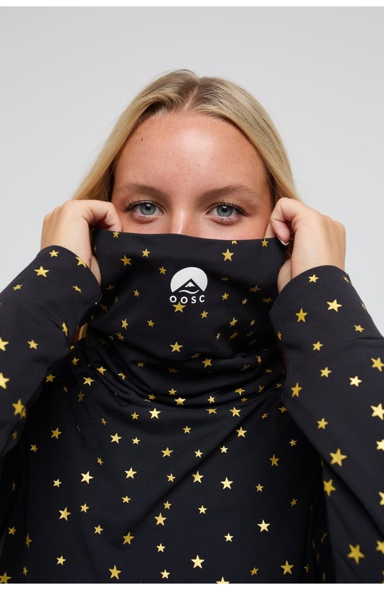 OOSC High Neck Baselayer Top - Shining Star Women's, Alternate, color, Black