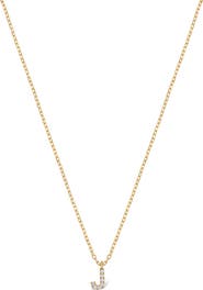 Bony Levy Icon Pavé Diamond Initial Pendant Necklace