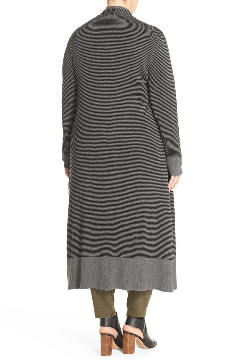 Eileen Fisher Stripe Long Duster Cardigan, Alternate, color,