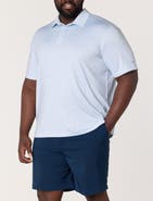Reebok Big & Tall Mini Geometric Print Performance Polo Shirt