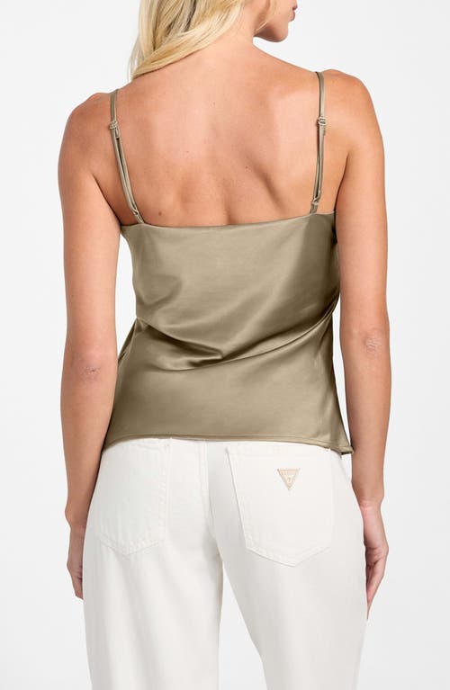 Guess Anastasia Satin Camisole In Green