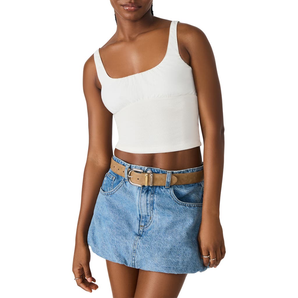 Steve Madden Luana Contrast Tank In Brown