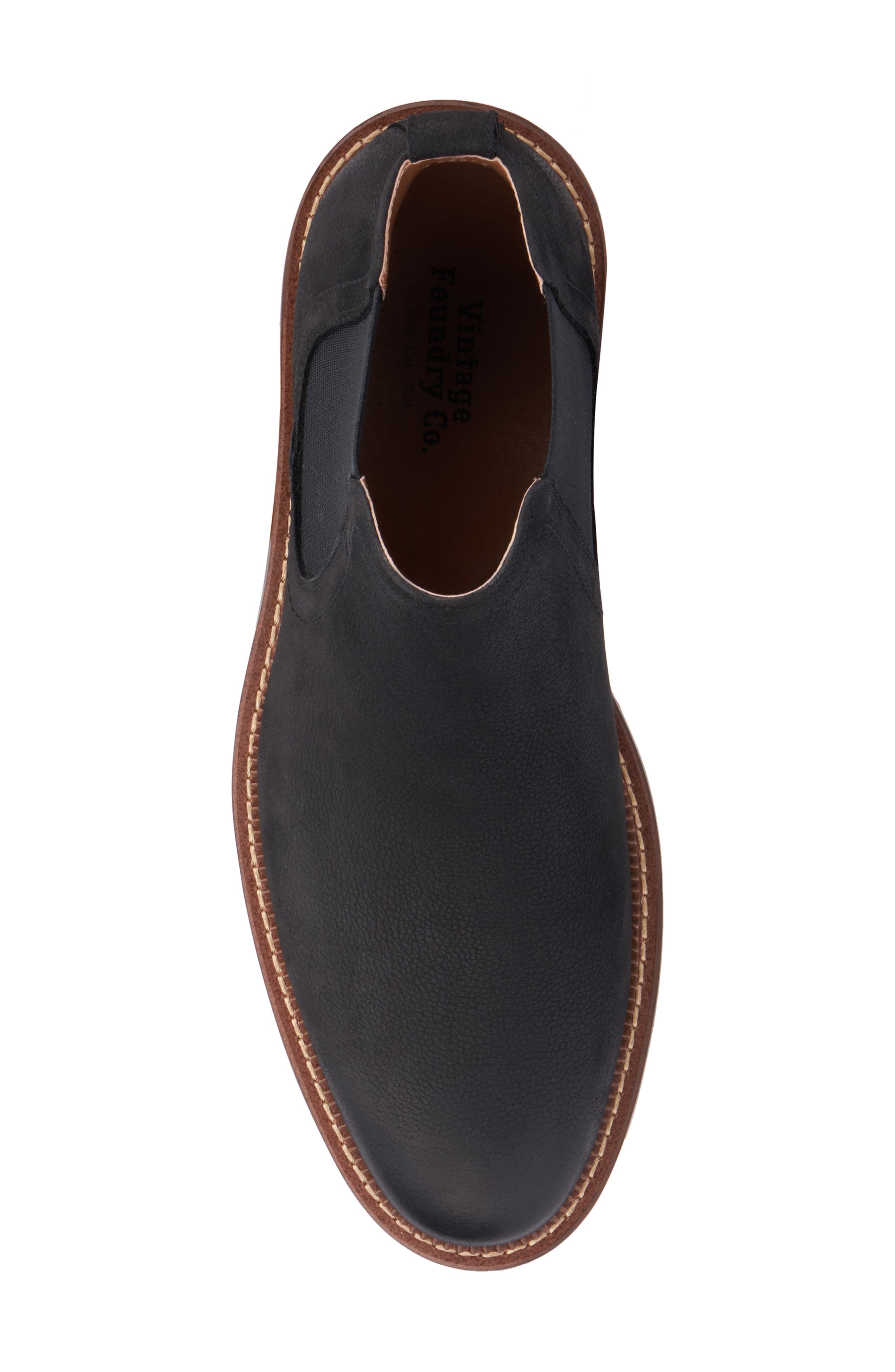 VINTAGE FOUNDRY Lyle Chelsea Boot, Alternate, color, Black