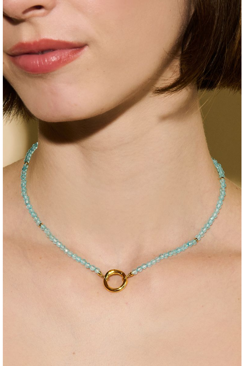 Blue Topaz Energy Gemstone Necklace, Alternate, color, Blue Topaz