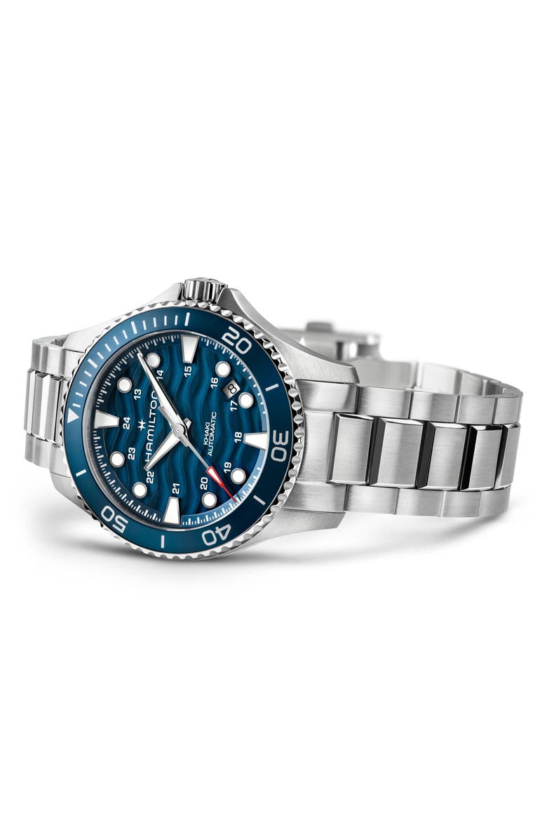 Hamilton Khaki Navy Scuba Blue Automatic Bracelet Watch, 40mm, Alternate, color,