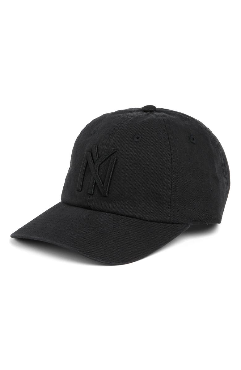 American Needle New York Embroidered Tonal Ballpark Hat, Main, color, Black