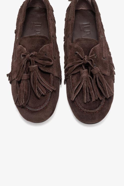 Forever & Always Shoes Fenora Leather Tassel Loafer In Brown
