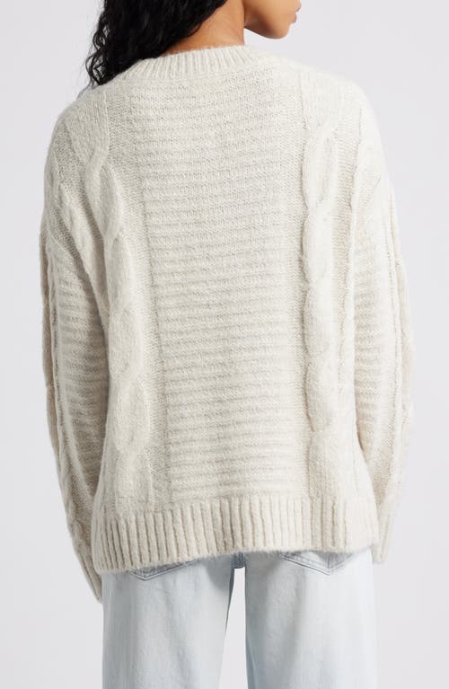Bp. Oversize Cozy Cable Sweater In Multi