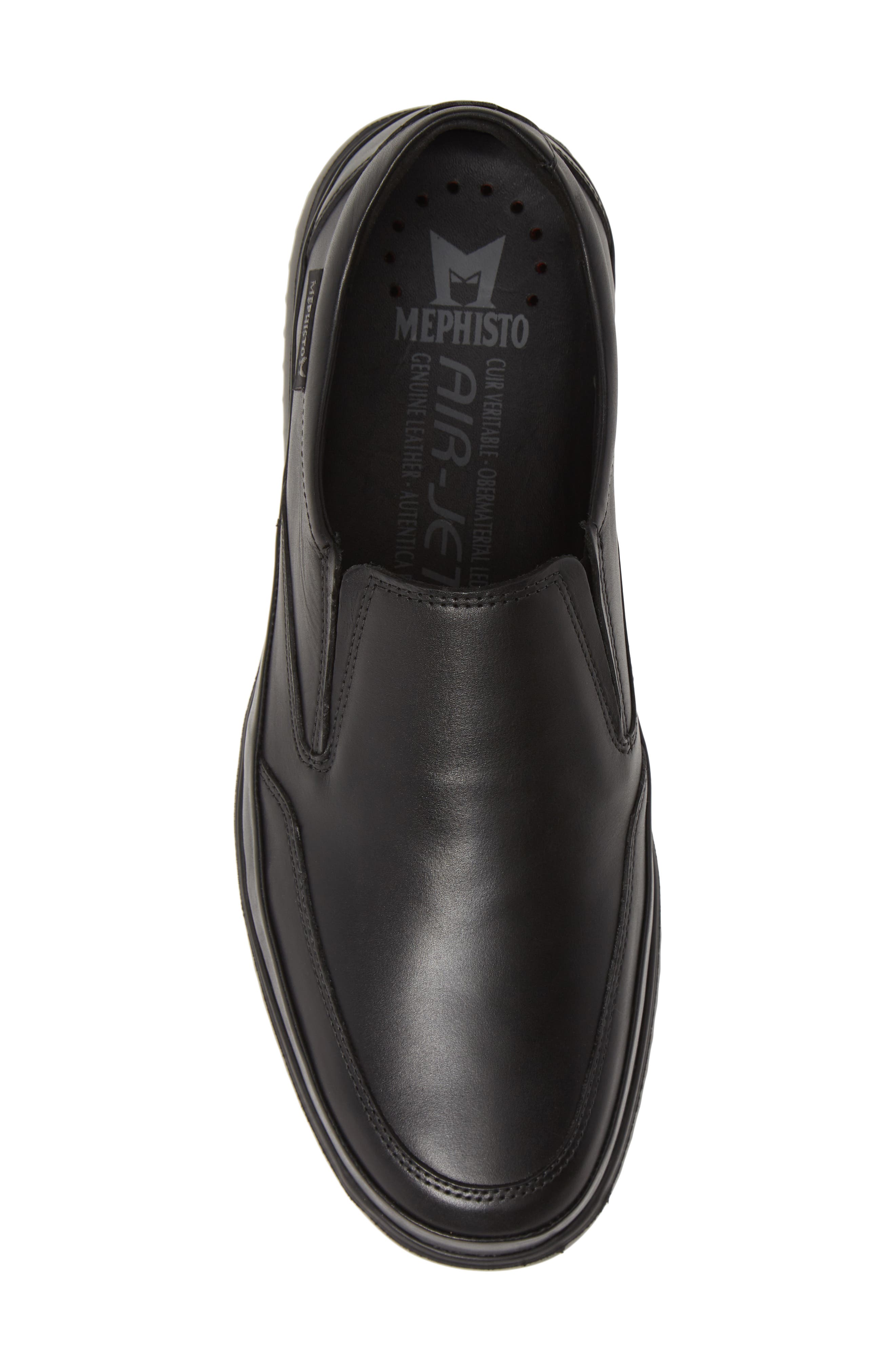 Mephisto Twain Slip-On Sneaker, Alternate, color, Black Leather