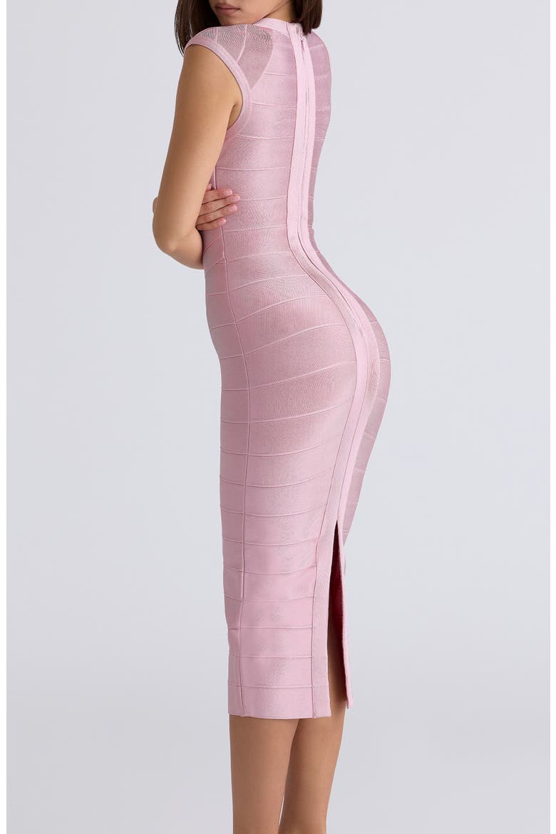 The Icon Bandage Midi Dress, Alternate, color, PINK