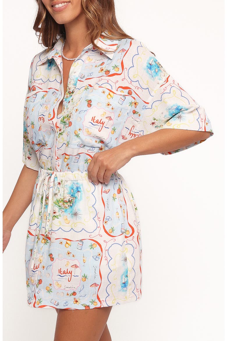 Abella Short Sleeve Button-Up Shirt, Alternate, color, LUCIA
