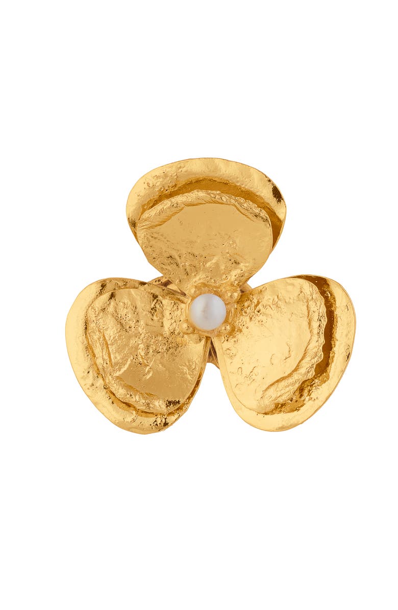 SYLVIA TOLEDANO Flower Ring, Alternate, color, White