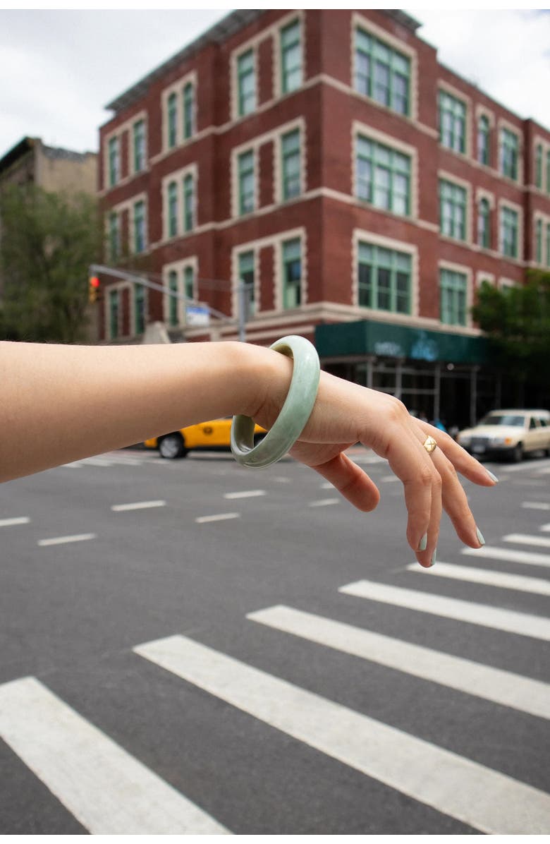 seree Tennis Opaque Green Jade Stone Bangle, Alternate, color, Light Green