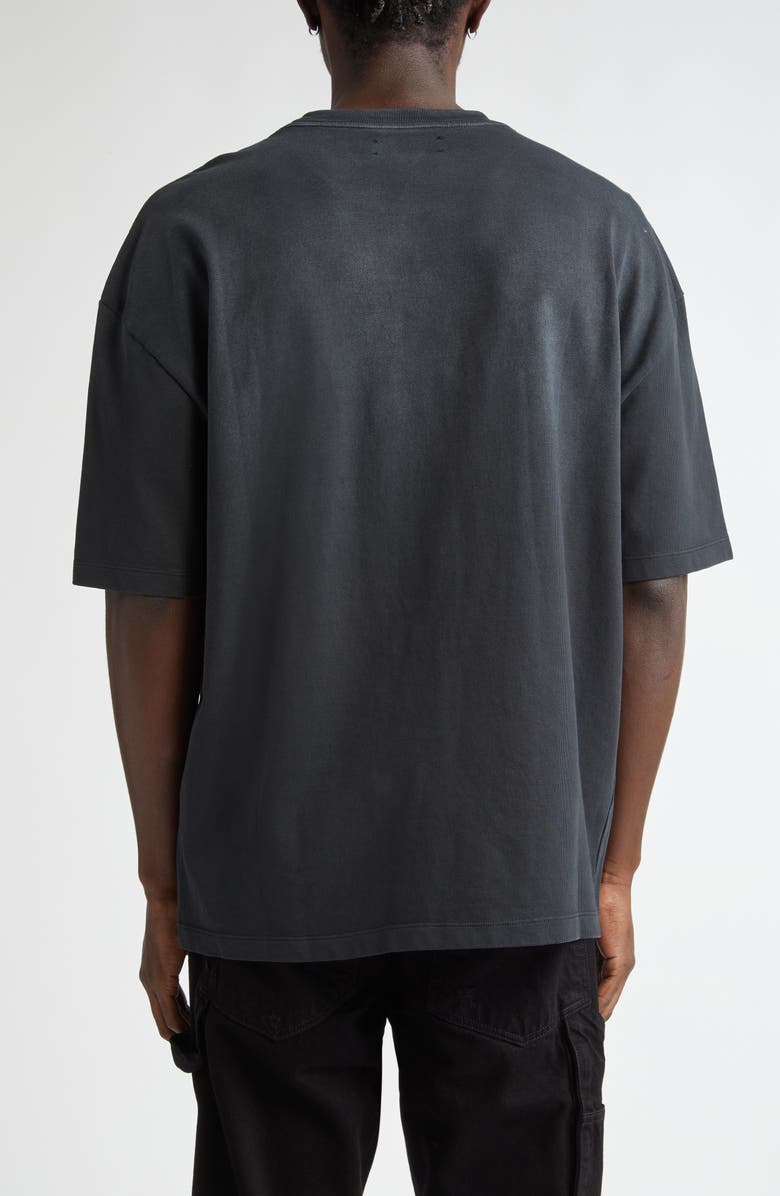 AMIRI Arched Core Logo Oversize Graphic T-Shirt, Alternate, color, Black