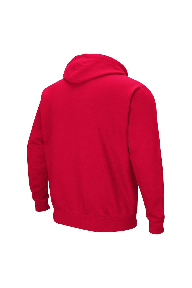 Men's Colosseum Red Ole Miss Rebels Arch & Logo 3.0 Pullover Hoodie, Alternate, color, Red