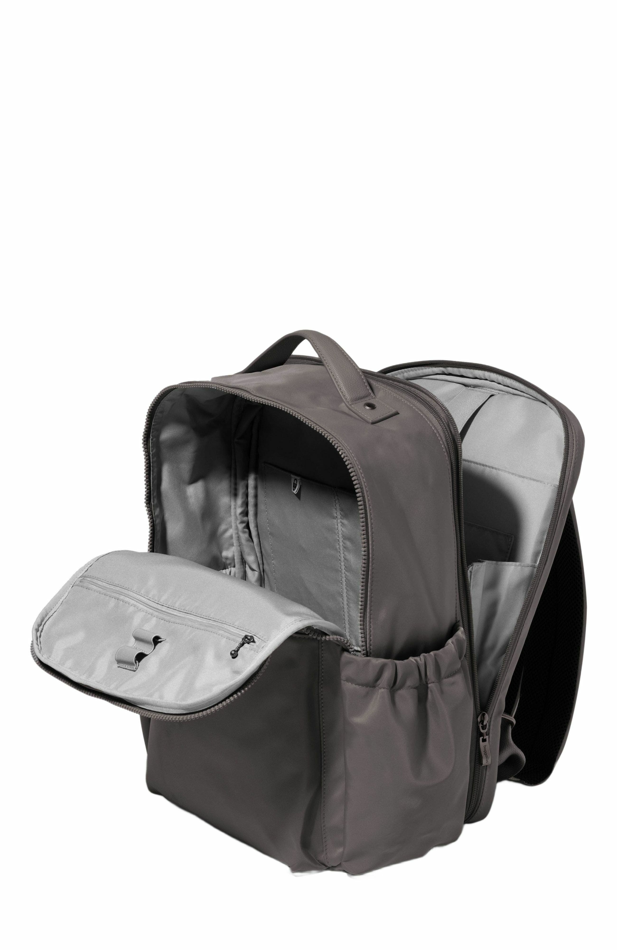 BAGGALLINI Tribeca Expandable Laptop Backpack, Alternate, color, Smoke Twill