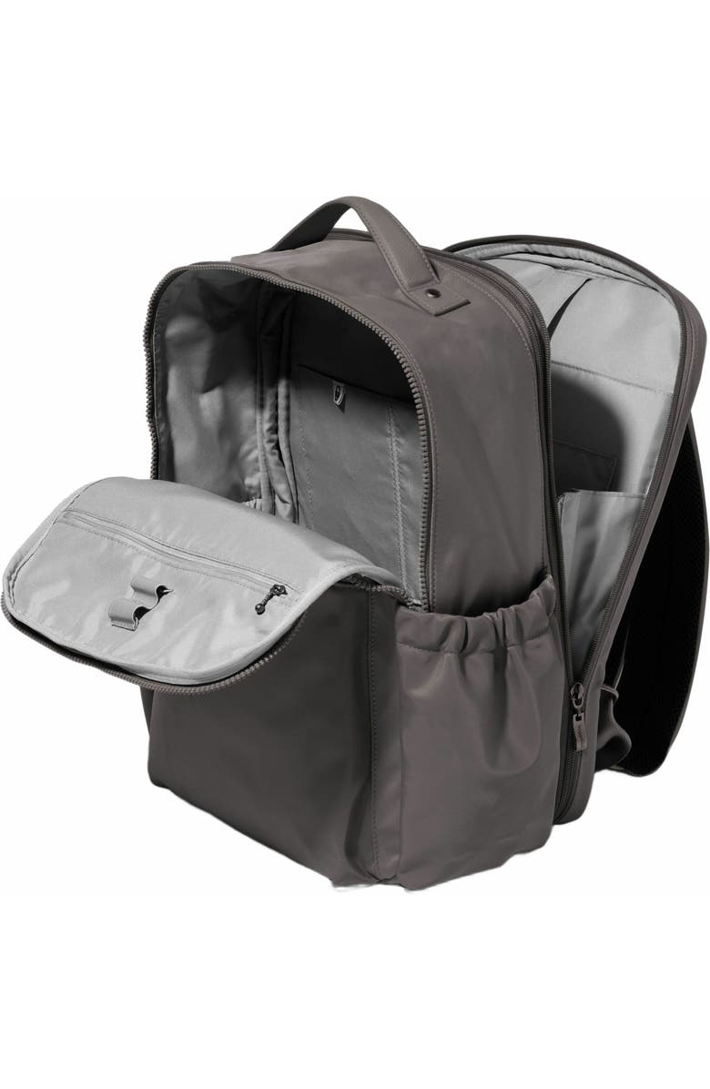 BAGGALLINI Tribeca Expandable Laptop Backpack, Alternate, color, Smoke Twill