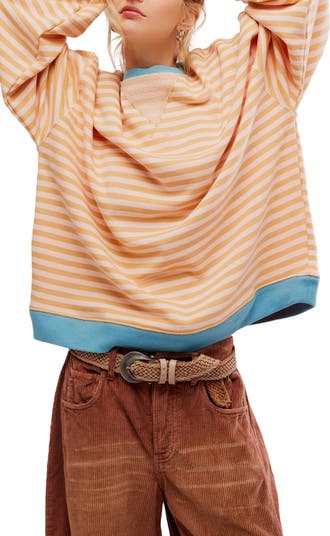Oversize Stripe Sweatshirt