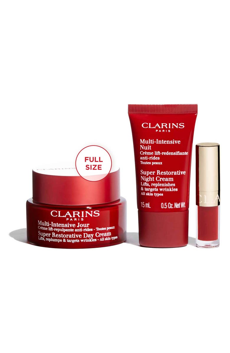 Clarins Super Restorative Anti Aging Skin Care Starter Set $185 Value, Alternate, color, 