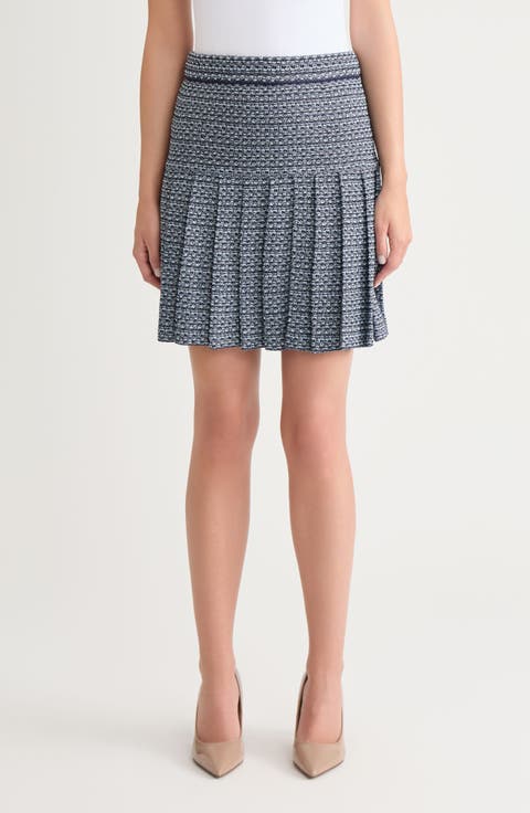 x Lani Lynn Pleated Tweed Skirt