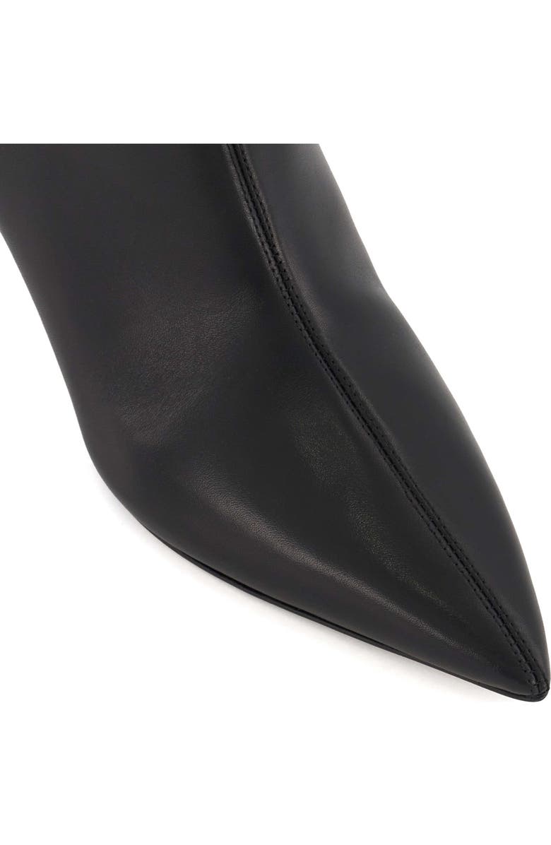 Dune London Smooth Knee High Boot, Alternate, color, Black Leather