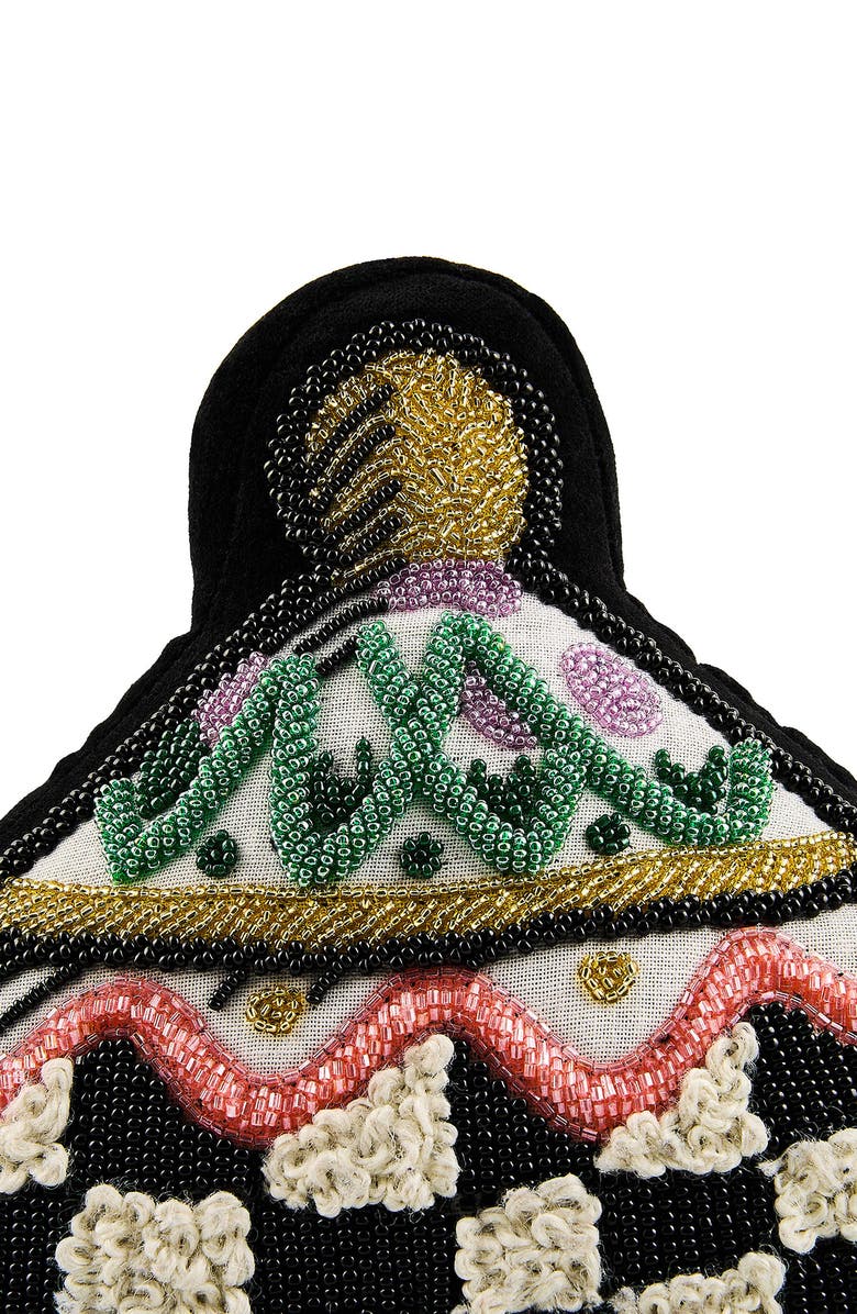 MACKENZIE CHILDS Beaded Teapot Throw Pillow, Alternate, color, Multi