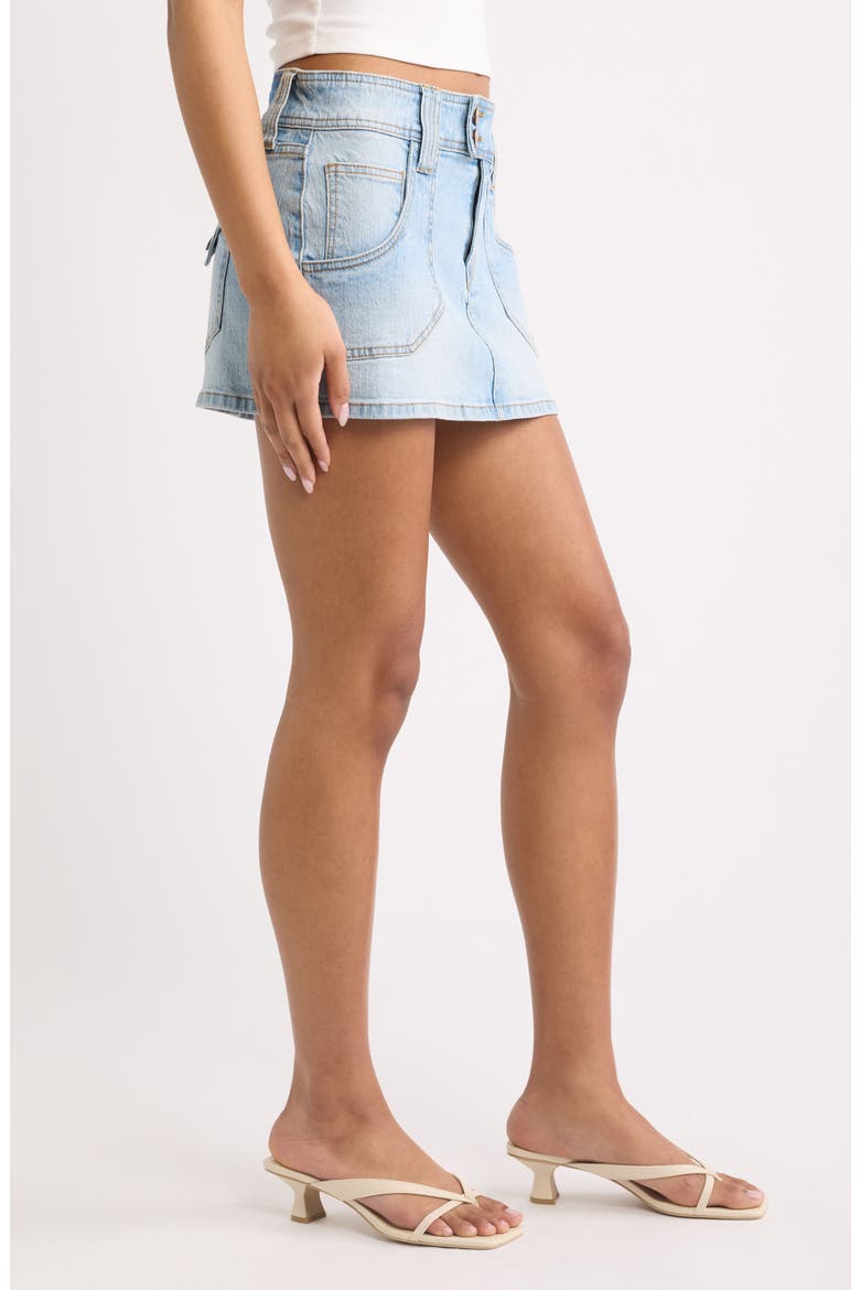 Park Chop Miniskirt, Alternate, color, VINTAGE WASH
