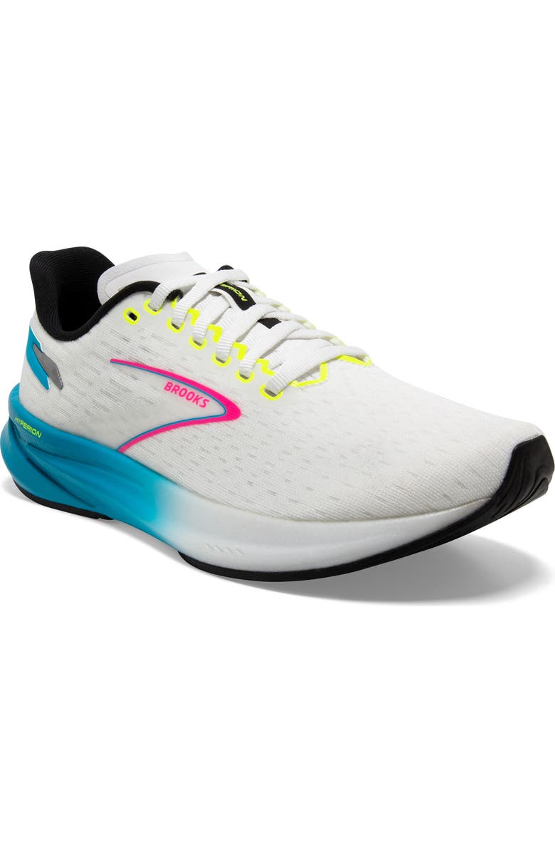 Brooks Hyperion Running Shoe, Main, color, White/Blue/Pink