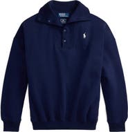 Polo Ralph Lauren Team USA Embroidered Graphic Snap Placket Sweatshirt