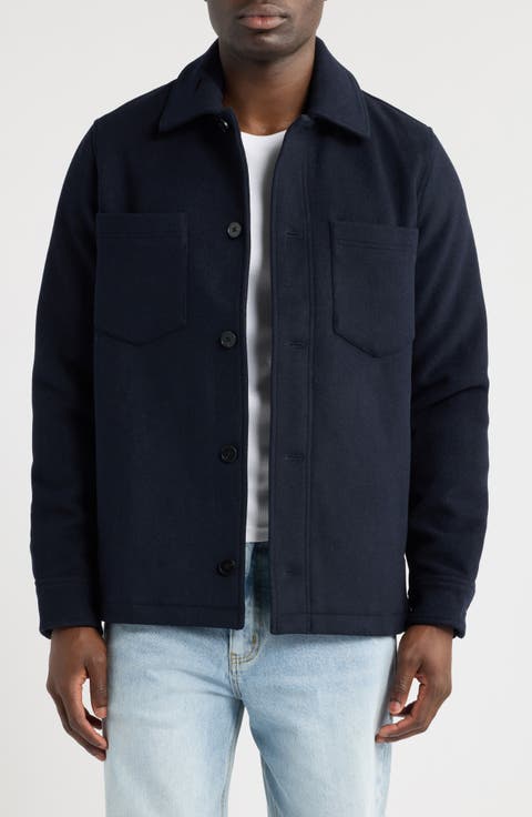 Sapally Wool Blend Shirt Jacket