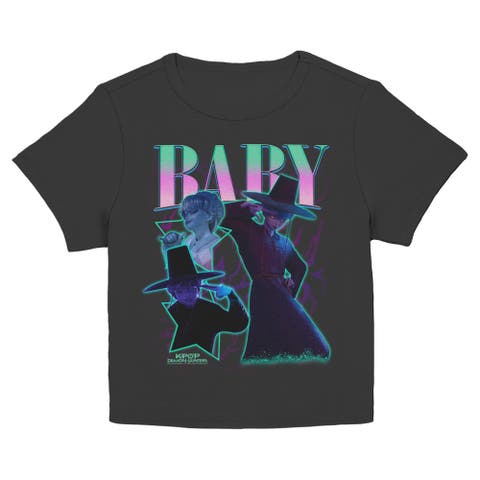 Junior's KPop Demon Hunters Baby Saja Collage Superstar  Graphic T-Shirt