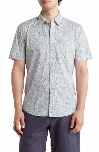 Faherty Playa Short Sleeve Stretch Cotton Button-Down Shirt