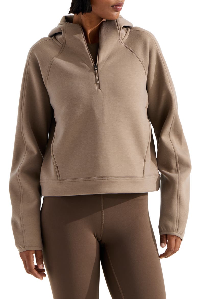 Jaida FlashDry-XD Half Zip Hoodie, Main, color, GARNET