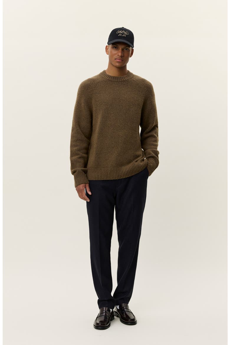 Gilbert Crewneck Sweater, Alternate, color, TEAK