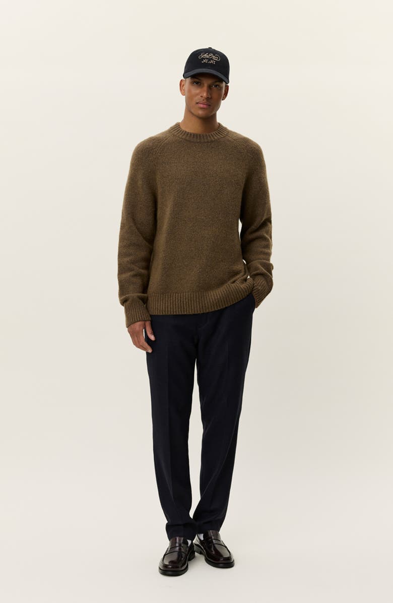 Les Deux Gilbert Crewneck Sweater, Alternate, color, Teak